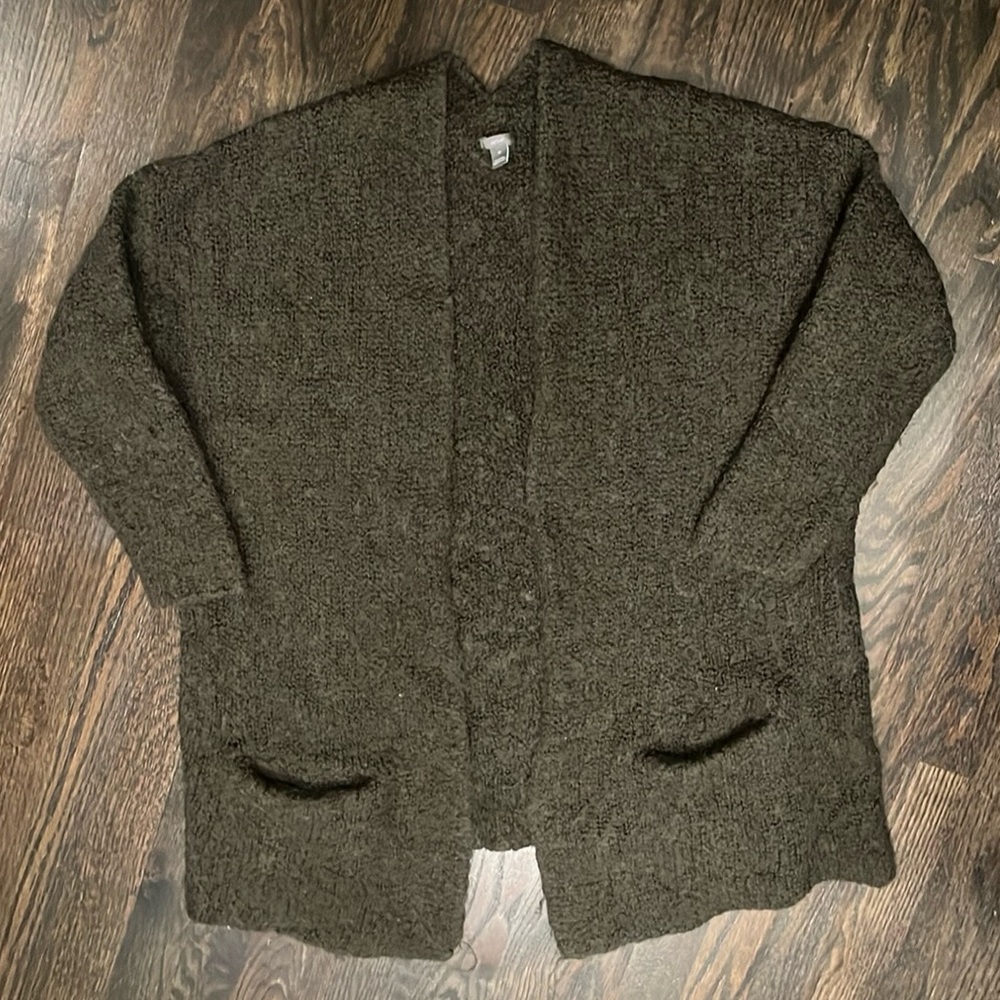 Aerie Cardigan Sweater Dark Green size Med
